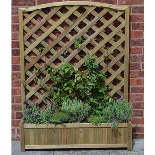 Forest Garden Large Fsc Trellis Planter Free Uk Delivery